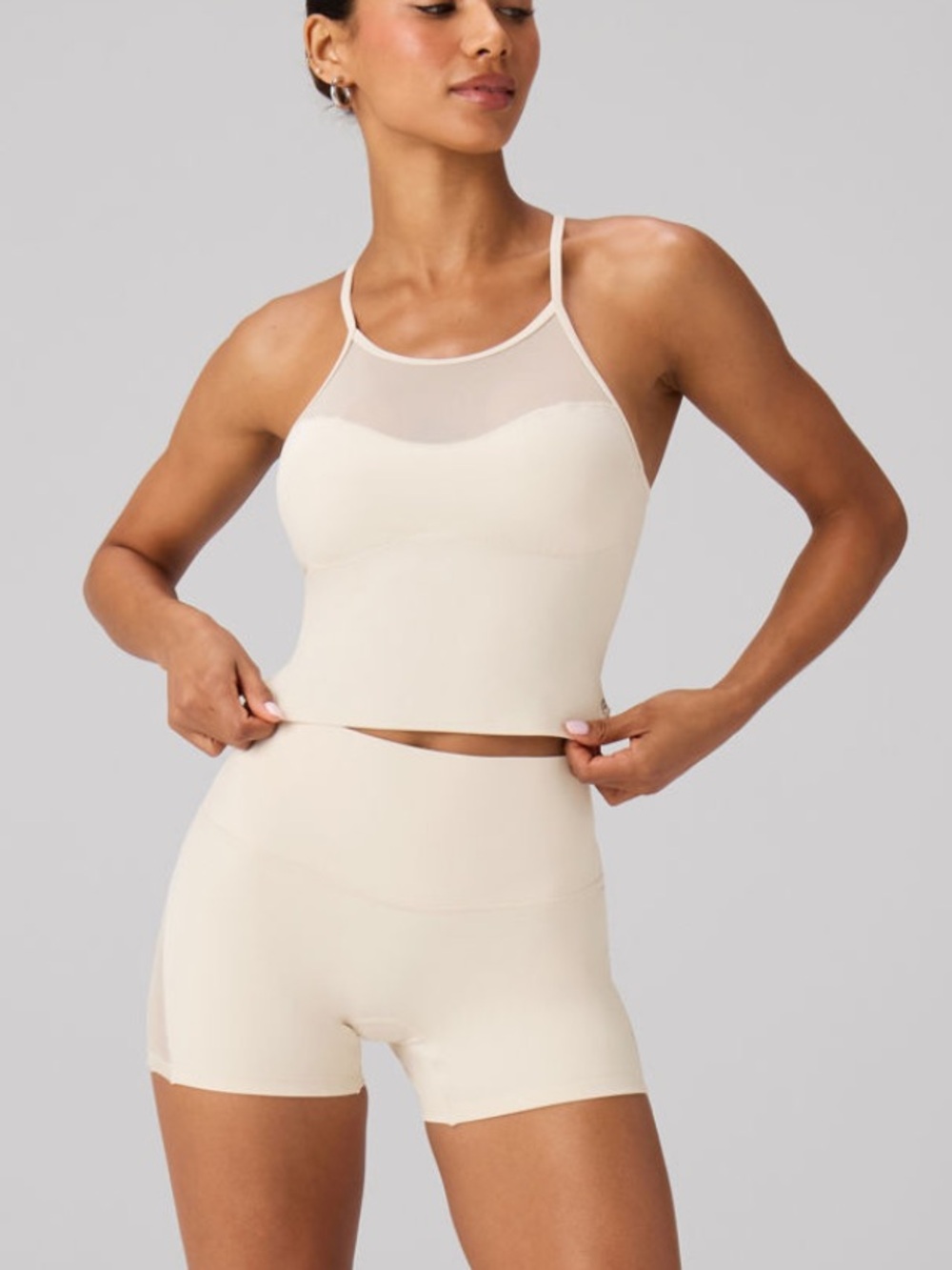 Fabletics The No-Seam PureLuxe TLC Mesh Short 4"